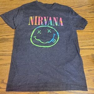 NIRVANA Kids Tee - Multicolor on Dark Gray